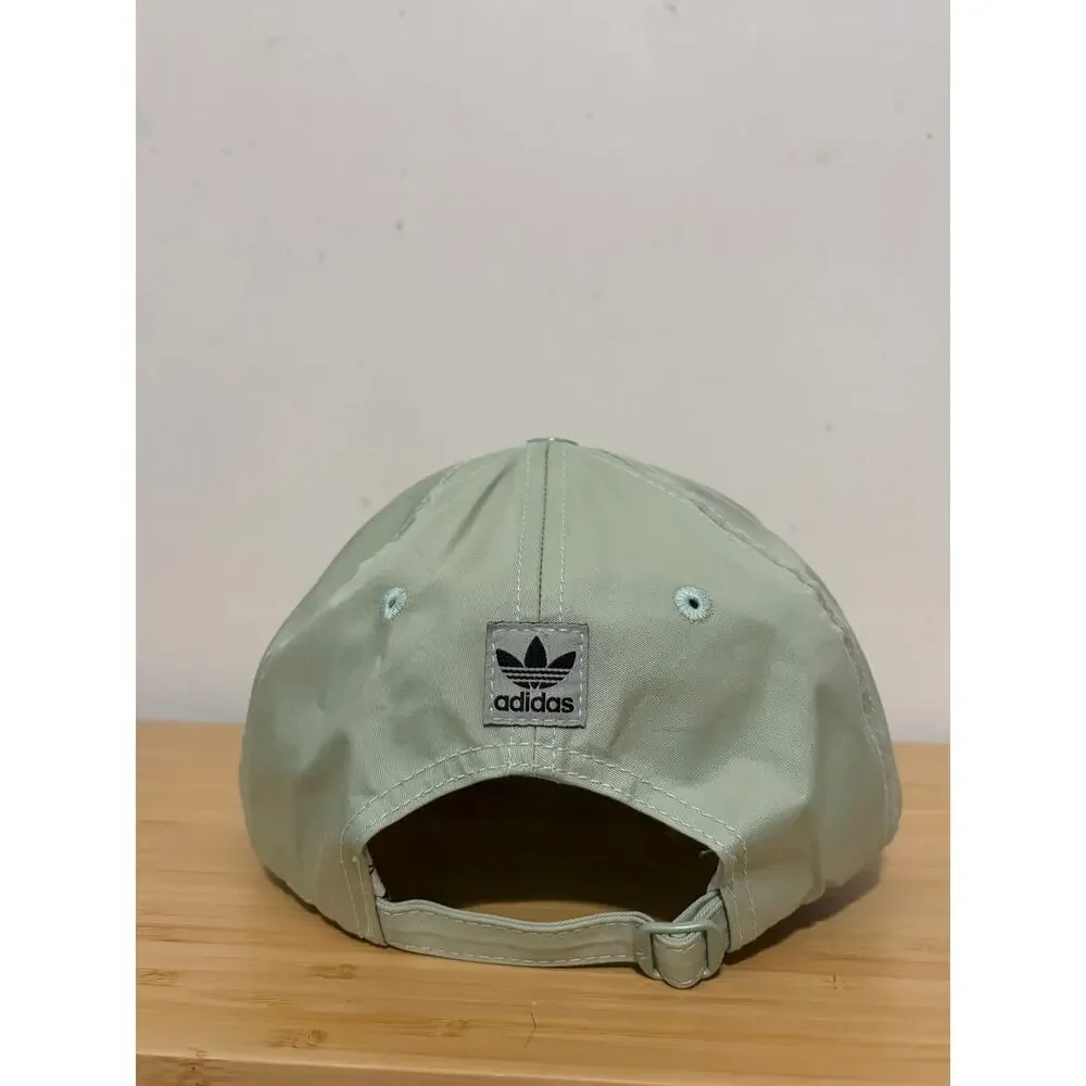 Adidas Originals Trefoil Sage Green Baseball Cap Hat Adjustable Logo NWT